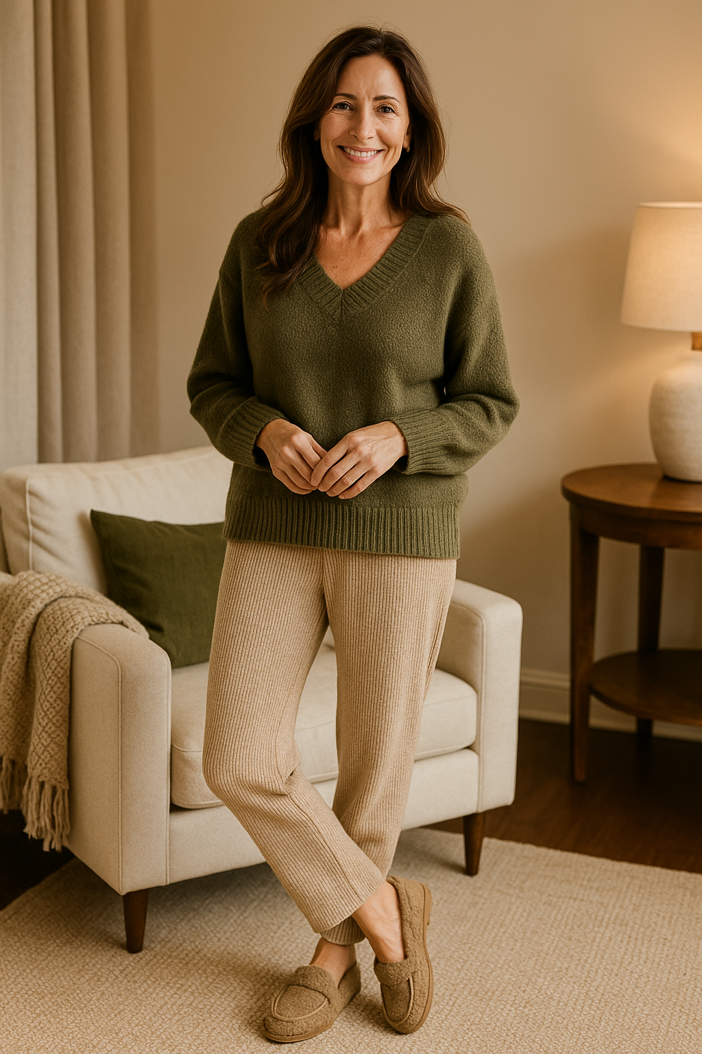 USHA™ | Luxe Lamswollen Mocassins