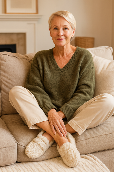 USHA™ | Luxe Lamswollen Mocassins